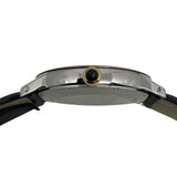 カルティエ Cartier ロンド クロワジエール ドゥ カルティエ W2RN0005 グレー SS/革ベルト 自動巻き メンズ 腕時計