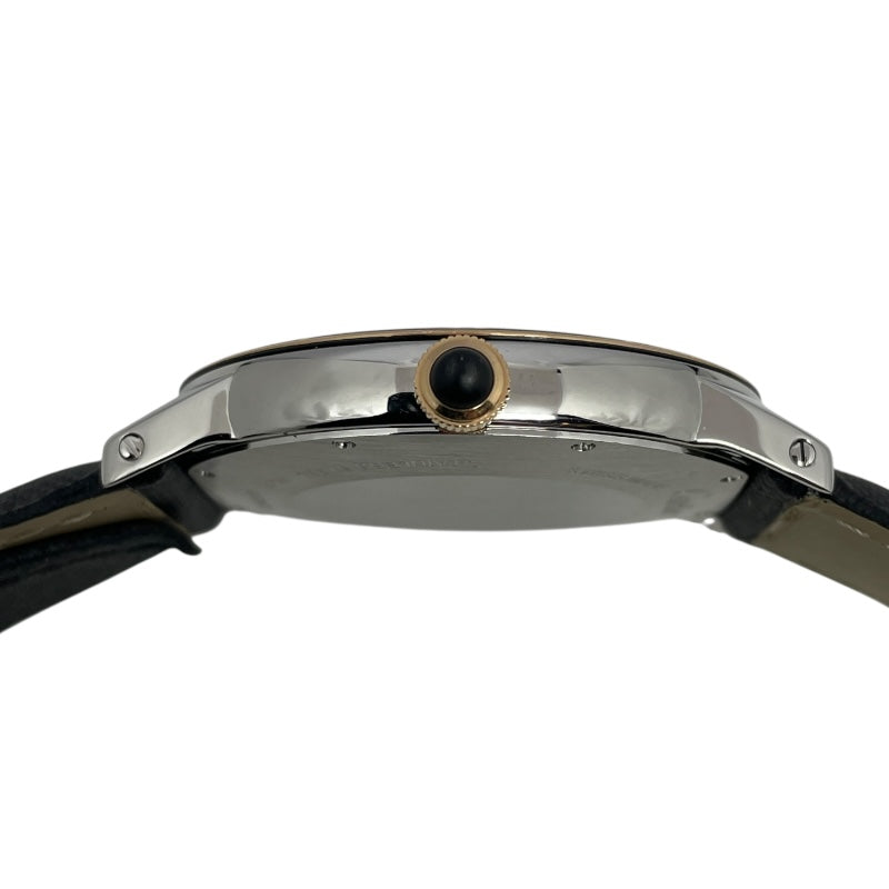 カルティエ Cartier ロンド クロワジエール ドゥ カルティエ W2RN0005 グレー SS/革ベルト 自動巻き メンズ 腕時計