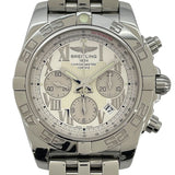 ブライトリング BREITLING クロノマット44 AB0110 シルバー/ホワイト SS 自動巻き メンズ 腕時計