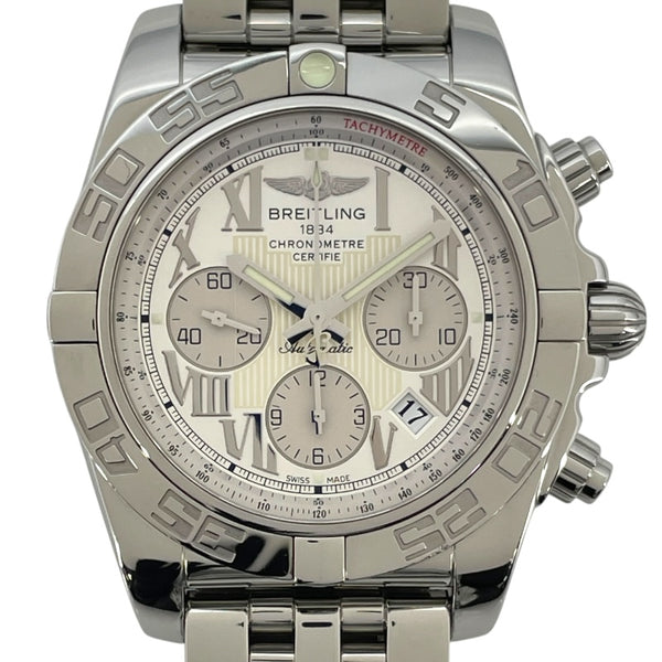 ブライトリング BREITLING クロノマット44 AB0110 シルバー/ホワイト SS 自動巻き メンズ 腕時計