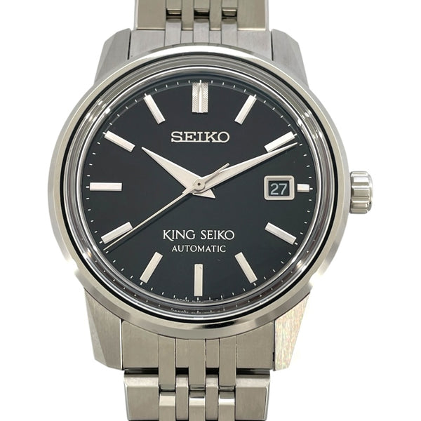セイコー SEIKO キングセイコー ウォッチサロン専用モデル SDKA007 ブラック SS メンズ 腕時計
