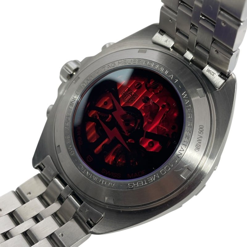 タグ・ホイヤー TAG HEUER フラグメントデザイン キャリバーホイヤー02 クロノグラフ CAZ201A.BA0641 ブラック SS 自動巻き メンズ 腕時計