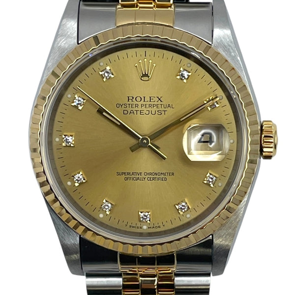 ロレックス ROLEX デイトジャスト 16233G ゴールド K18/SS 自動巻き メンズ 腕時計