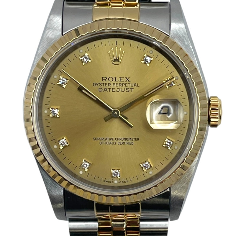 ロレックス ROLEX デイトジャスト 16233G ゴールド K18/SS 自動巻き メンズ 腕時計