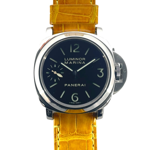 パネライ PANERAI ルミノールマリーナ PAM00111 ブラック SS メンズ 腕時計
