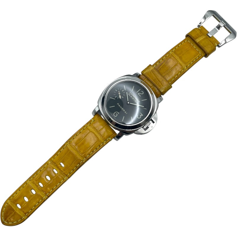 パネライ PANERAI ルミノールマリーナ PAM00111 ブラック SS メンズ 腕時計