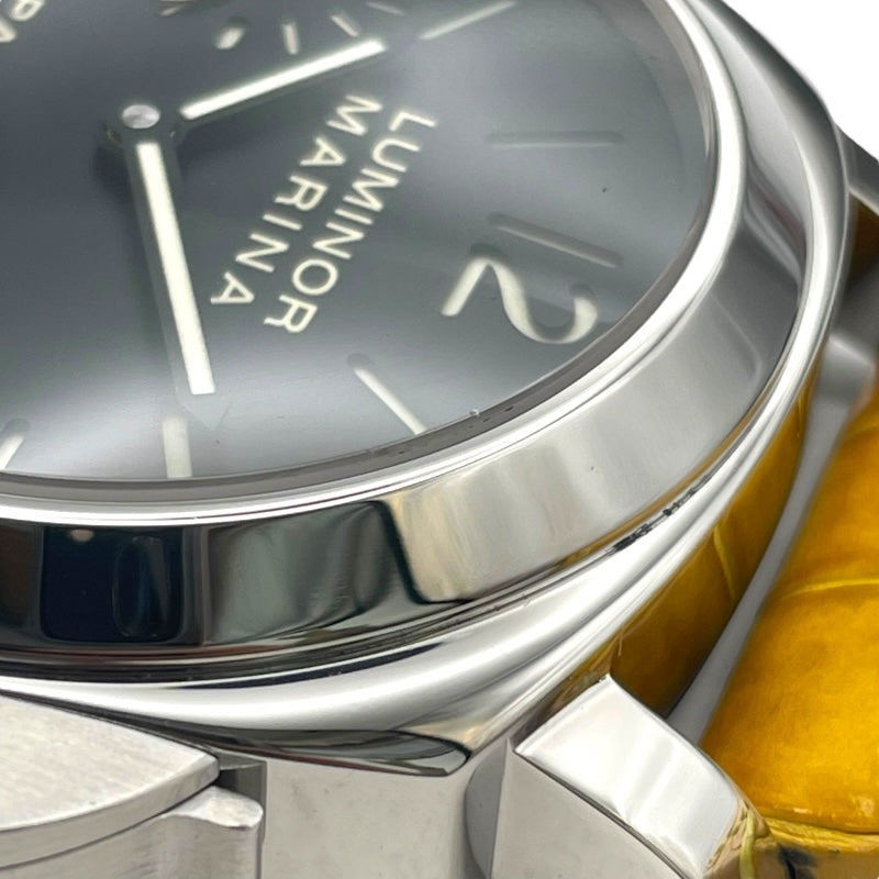 パネライ PANERAI ルミノールマリーナ PAM00111 ブラック SS メンズ 腕時計
