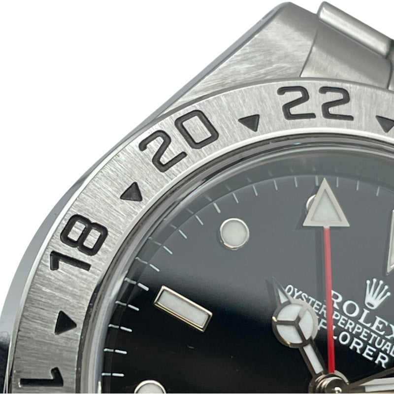 ロレックス ROLEX エクスプローラー2 16570 ブラック SS 自動巻き メンズ 腕時計