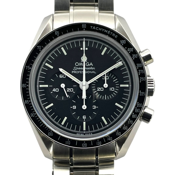 オメガ OMEGA スピードマスター ムーンウォッチ プロフェッショナル クロノグラフ 311.30.42.30.01.006 ブラック SS 手巻き メンズ 腕時計