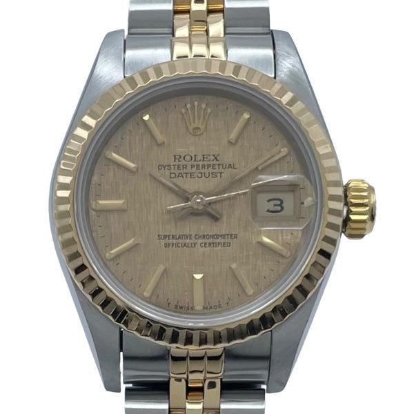 ロレックス ROLEX デイトジャスト モザイク 69173 ゴールド K18/SS レディース 腕時計