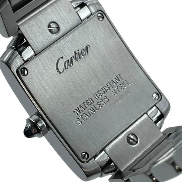 カルティエ Cartier タンクフランセーズ SM W51008Q3 アイボリー SS クオーツ レディース 腕時計