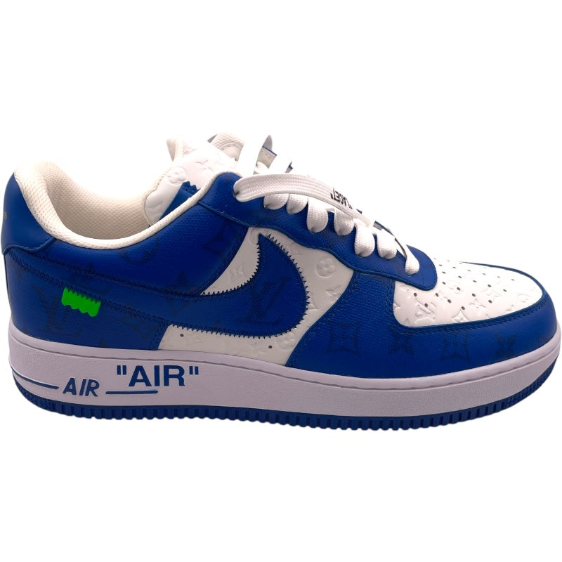 ルイ・ヴィトン LOUIS VUITTON ×NIKE Air Force 1 Low 1A9VA0 ブルー/ホワイト レザー メンズ スニーカー