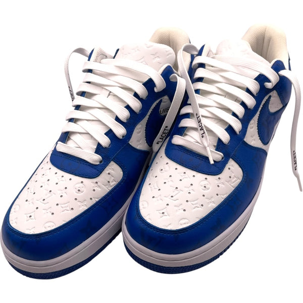 ルイ・ヴィトン LOUIS VUITTON ×NIKE Air Force 1 Low 1A9VA0 ブルー/ホワイト レザー メンズ スニーカー