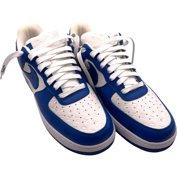 ルイ・ヴィトン LOUIS VUITTON ×NIKE Air Force 1 Low 1A9VA0 ブルー/ホワイト レザー メンズ スニーカー