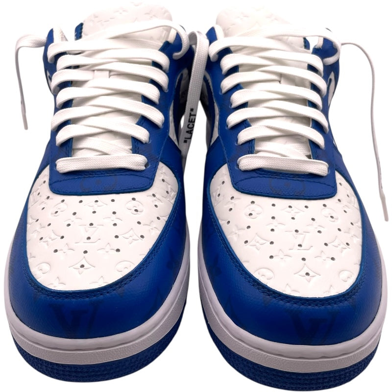 ルイ・ヴィトン LOUIS VUITTON ×NIKE Air Force 1 Low 1A9VA0 ブルー/ホワイト レザー メンズ スニーカー