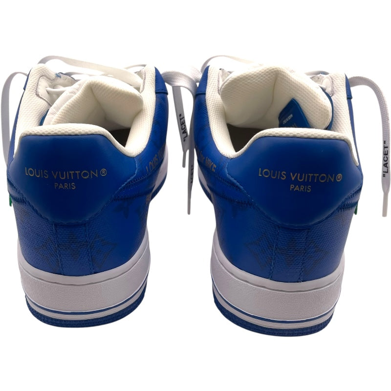 ルイ・ヴィトン LOUIS VUITTON ×NIKE Air Force 1 Low 1A9VA0 ブルー/ホワイト レザー メンズ スニーカー