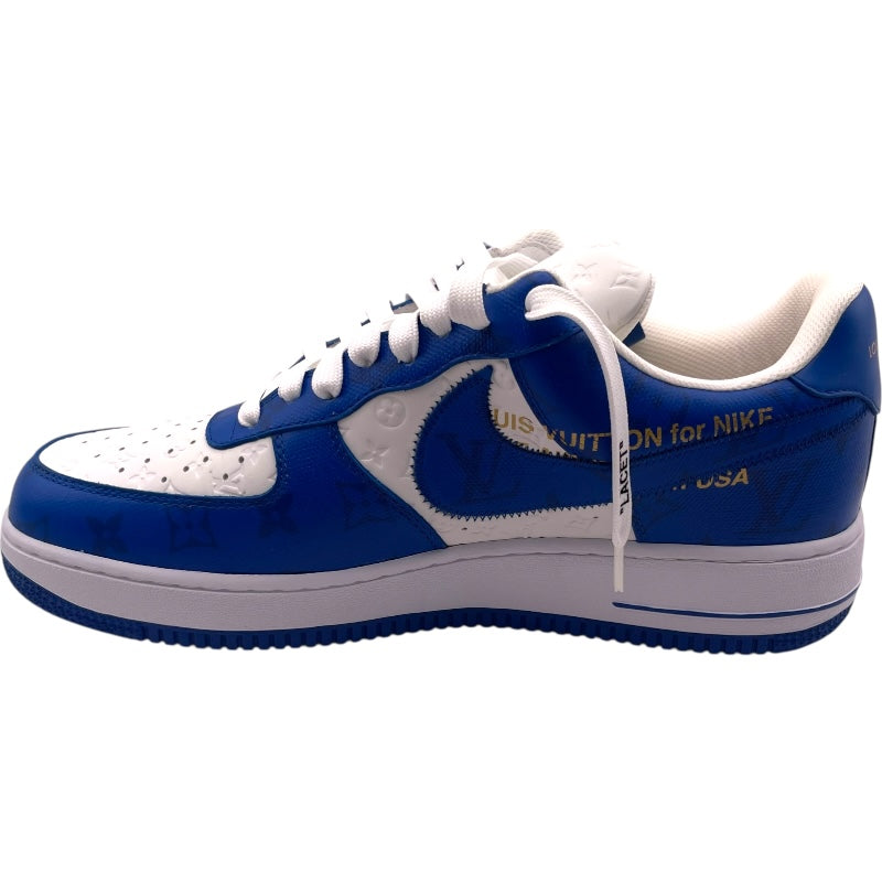 ルイ・ヴィトン LOUIS VUITTON ×NIKE Air Force 1 Low 1A9VA0 ブルー/ホワイト レザー メンズ スニーカー