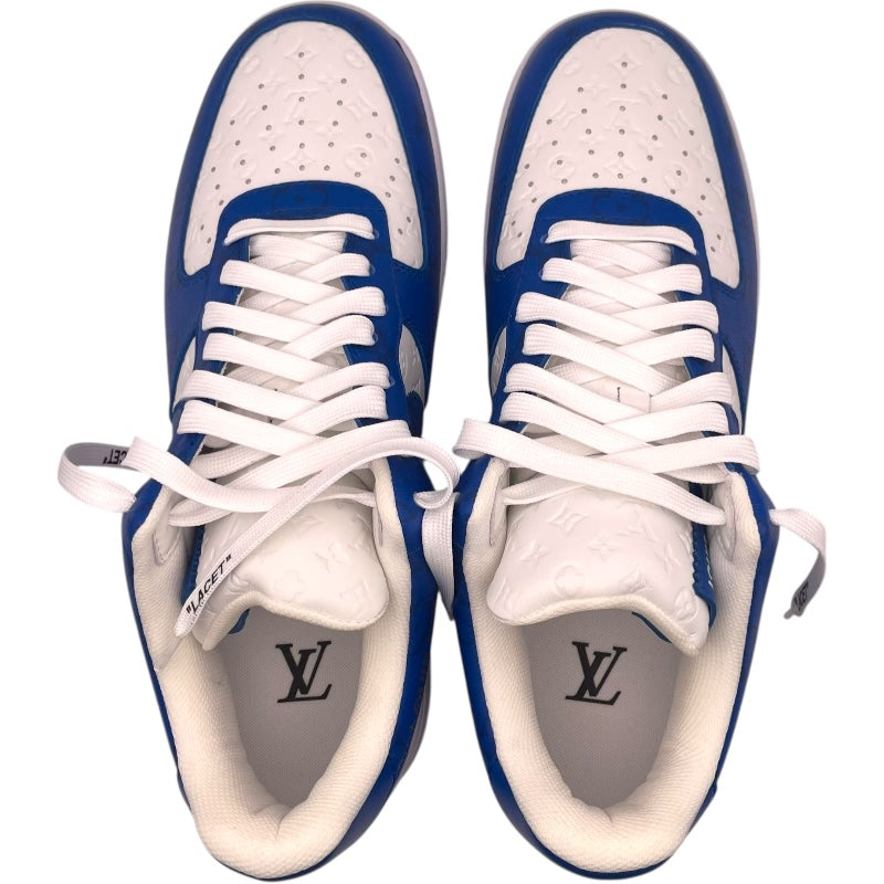 ルイ・ヴィトン LOUIS VUITTON ×NIKE Air Force 1 Low 1A9VA0 ブルー/ホワイト レザー メンズ スニーカー