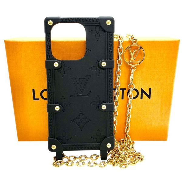 ルイ・ヴィトン LOUIS VUITTON リ・トランク iPhone14Pro M81997 ブラック レディース その他小物