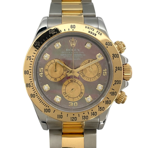 ロレックス ROLEX コスモグラフ デイトナ ブラックシェル 116523NG ブラックシェル×ゴールド K18YG/SS メンズ 腕時計