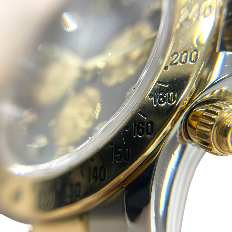 ロレックス ROLEX コスモグラフ デイトナ ブラックシェル 116523NG ブラックシェル×ゴールド K18YG/SS メンズ 腕時計