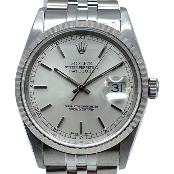 ロレックス ROLEX デイトジャスト 16234 シルバー WG/SS 自動巻き メンズ 腕時計