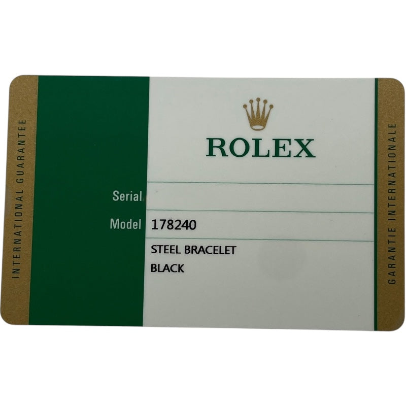ロレックス ROLEX デイトジャスト 178240 ブラック SS 自動巻き ユニセックス 腕時計