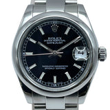 ロレックス ROLEX デイトジャスト 178240 ブラック SS 自動巻き ユニセックス 腕時計