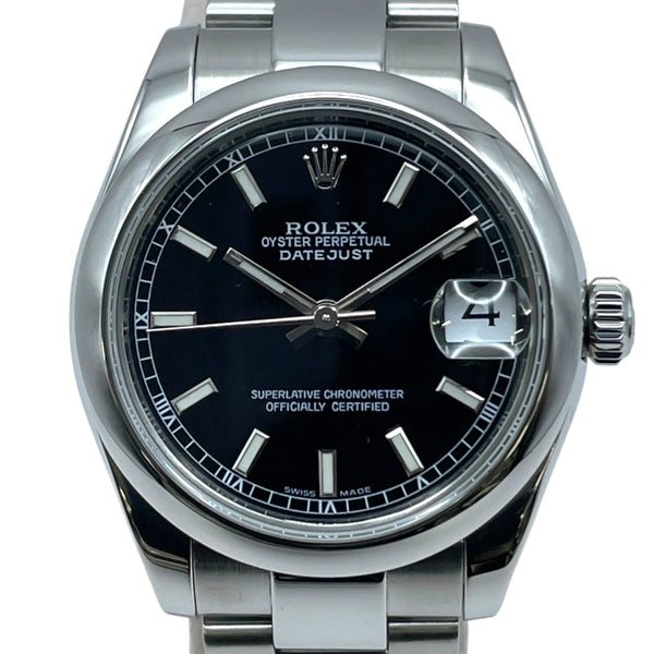 ロレックス ROLEX デイトジャスト 178240 ブラック SS 自動巻き ユニセックス 腕時計