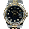 ロレックス ROLEX デイトジャスト26 179383G ブラック K18/SS 自動巻き レディース 腕時計
