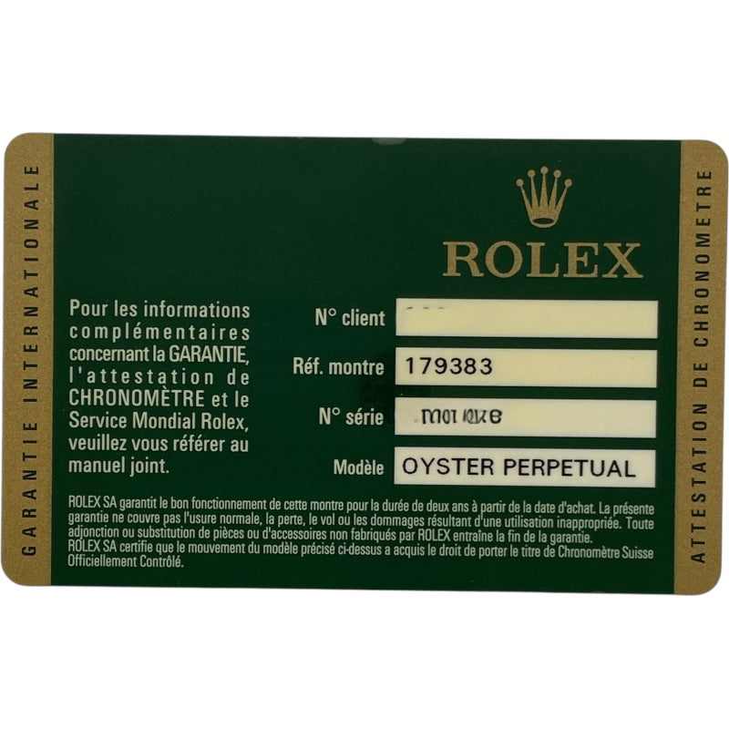 ロレックス ROLEX デイトジャスト26 179383G ブラック K18/SS 自動巻き レディース 腕時計