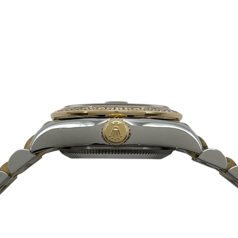 ロレックス ROLEX デイトジャスト26 179383G ブラック K18/SS 自動巻き レディース 腕時計