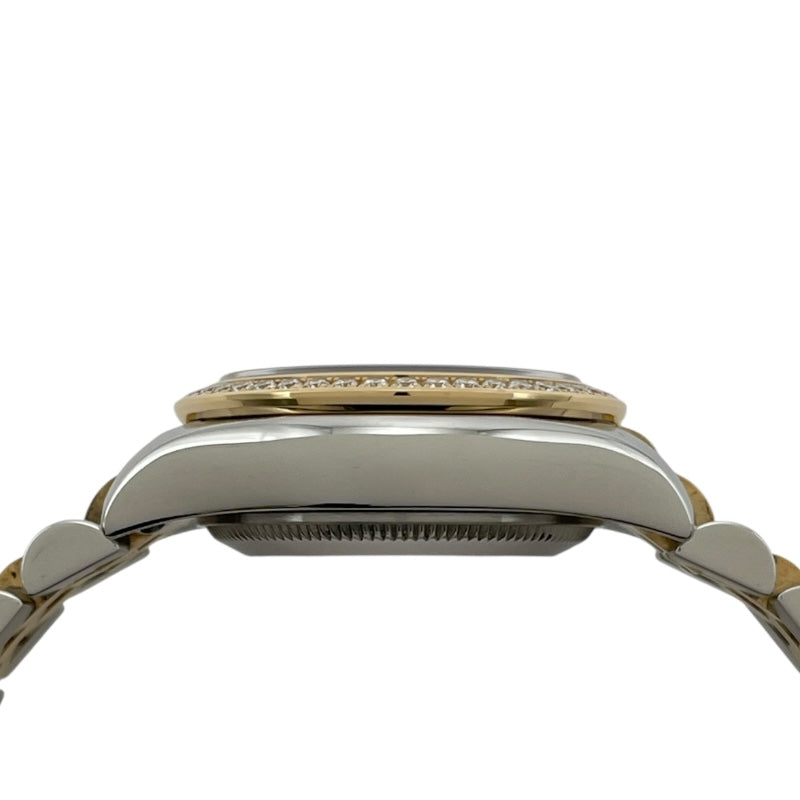 ロレックス ROLEX デイトジャスト26 179383G ブラック K18/SS 自動巻き レディース 腕時計