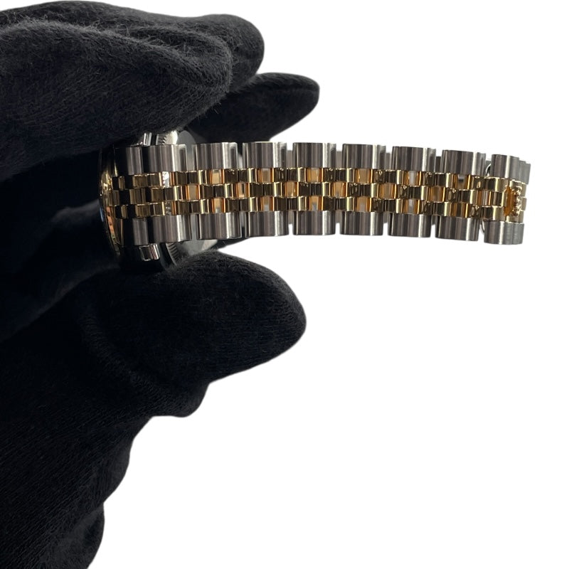 ロレックス ROLEX デイトジャスト26 179383G ブラック K18/SS 自動巻き レディース 腕時計