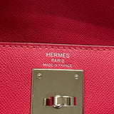 エルメス HERMES ケリー28 外縫い Z刻 ローズエクストリーム シルバー金具 マダム レディース ハンドバッグ ショルダーバッグ