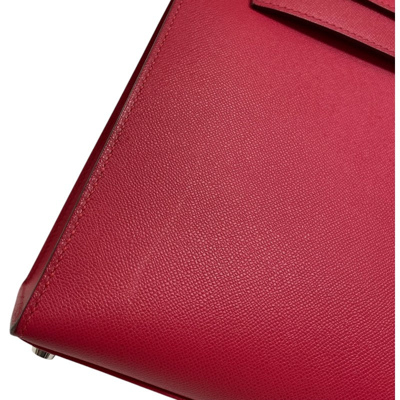 エルメス HERMES ケリー28 外縫い Z刻 ローズエクストリーム シルバー金具 マダム レディース ハンドバッグ ショルダーバッグ