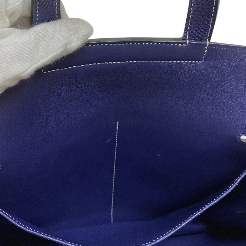 エルメス HERMES アルザン31 C刻 ブルーアンクル シルバー金具 トリヨンクレマンス レディース ハンドバッグ ショルダーバッグ