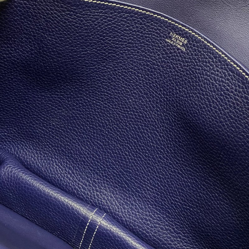 エルメス HERMES アルザン31 C刻 ブルーアンクル シルバー金具 トリヨンクレマンス レディース ハンドバッグ ショルダーバッグ