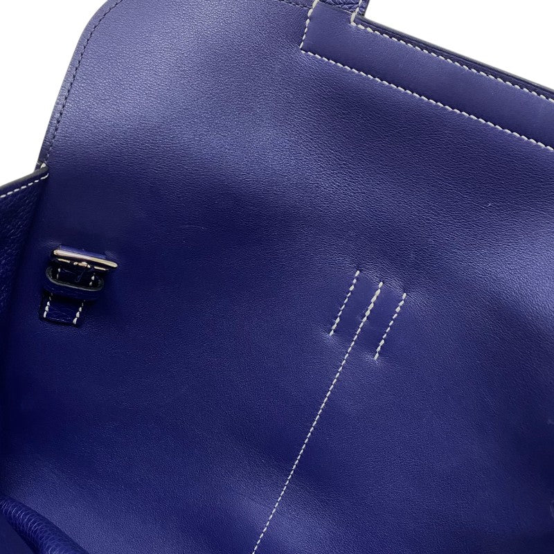 エルメス HERMES アルザン31 C刻 ブルーアンクル シルバー金具 トリヨンクレマンス レディース ハンドバッグ ショルダーバッグ