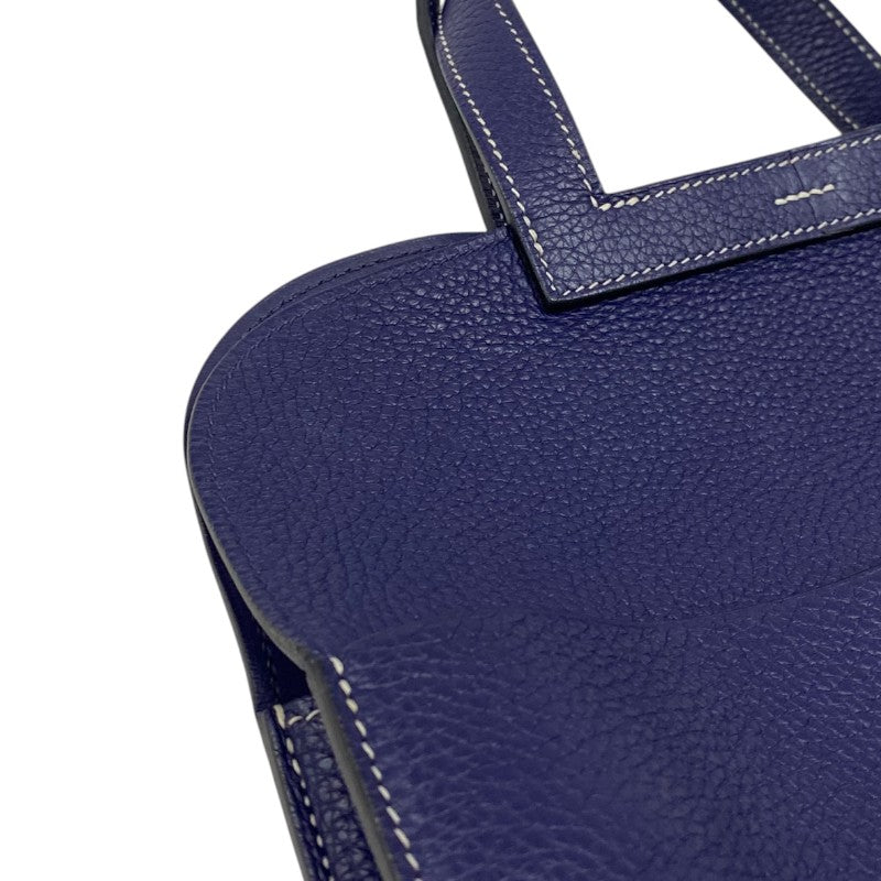 エルメス HERMES アルザン31 C刻 ブルーアンクル シルバー金具 トリヨンクレマンス レディース ハンドバッグ ショルダーバッグ