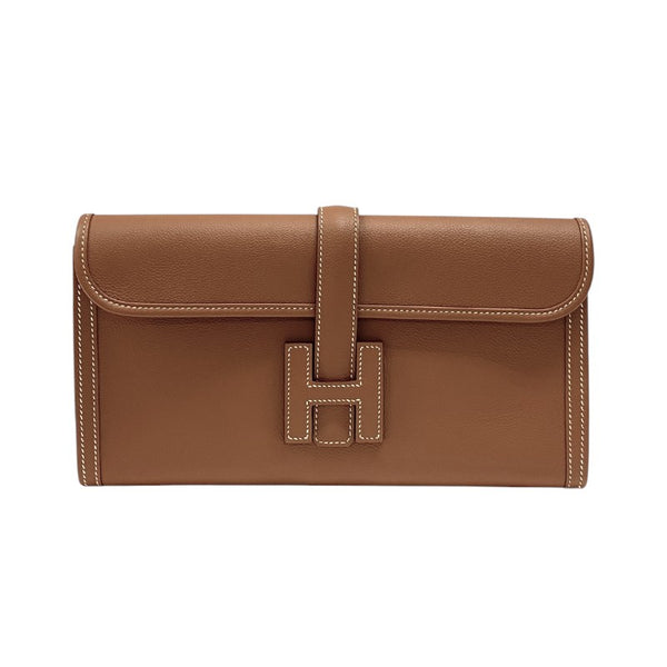 エルメス HERMES ジジェエラン29 D刻 ゴールド エバーカラー レディース クラッチバッグ
