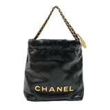 シャネル CHANEL CHANEL22ミニバッグ AS3980 ブラック ゴールド金具 カーフ レディース ショルダーバッグ