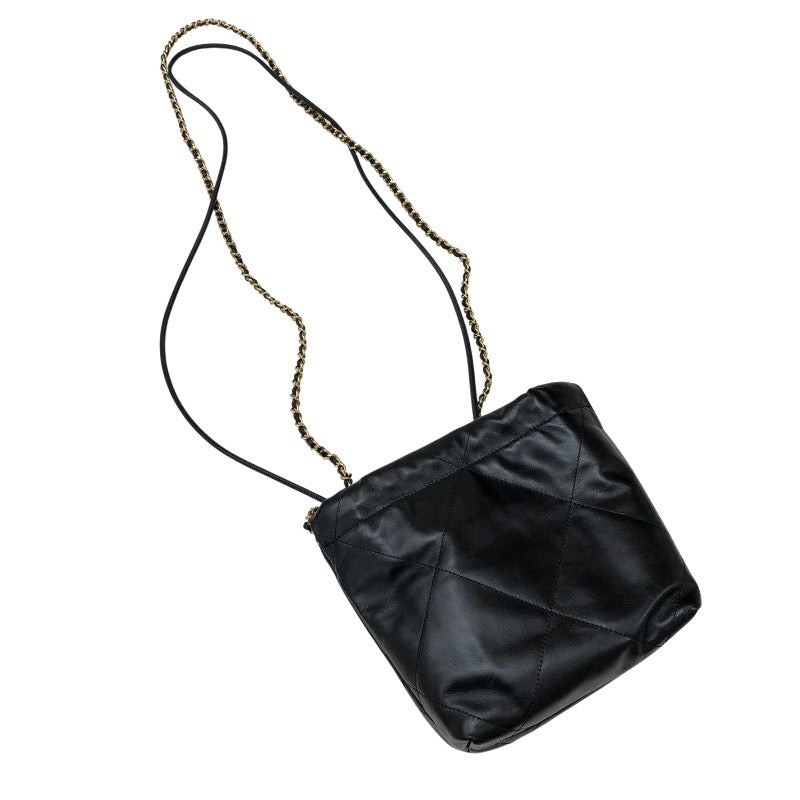 シャネル CHANEL CHANEL22ミニバッグ AS3980 ブラック ゴールド金具 カーフ レディース ショルダーバッグ