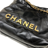 シャネル CHANEL CHANEL22ミニバッグ AS3980 ブラック ゴールド金具 カーフ レディース ショルダーバッグ