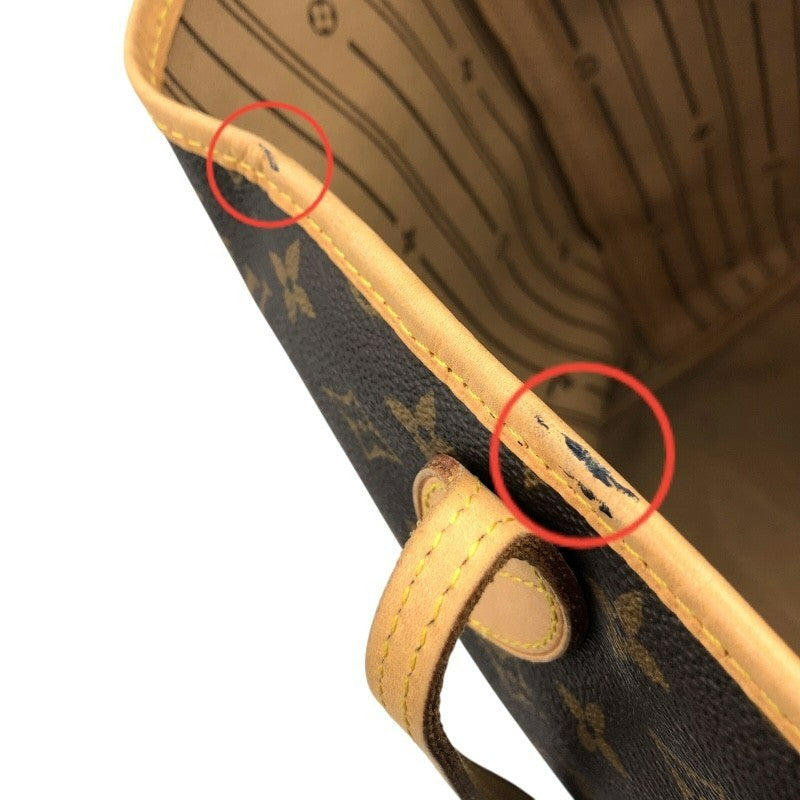 ルイ・ヴィトン LOUIS VUITTON ネヴァーフルGM M40157 ブラウン×GD金具 モノグラムPVC/レザー レディース ショルダーバッグ