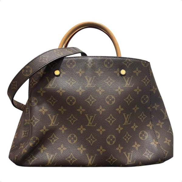 ルイ・ヴィトン LOUIS VUITTON モンテーニュMM M41056 ブラウン モノグラム レディース ハンドバッグ