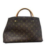 ルイ・ヴィトン LOUIS VUITTON モンテーニュMM M41056 ブラウン モノグラム レディース ハンドバッグ