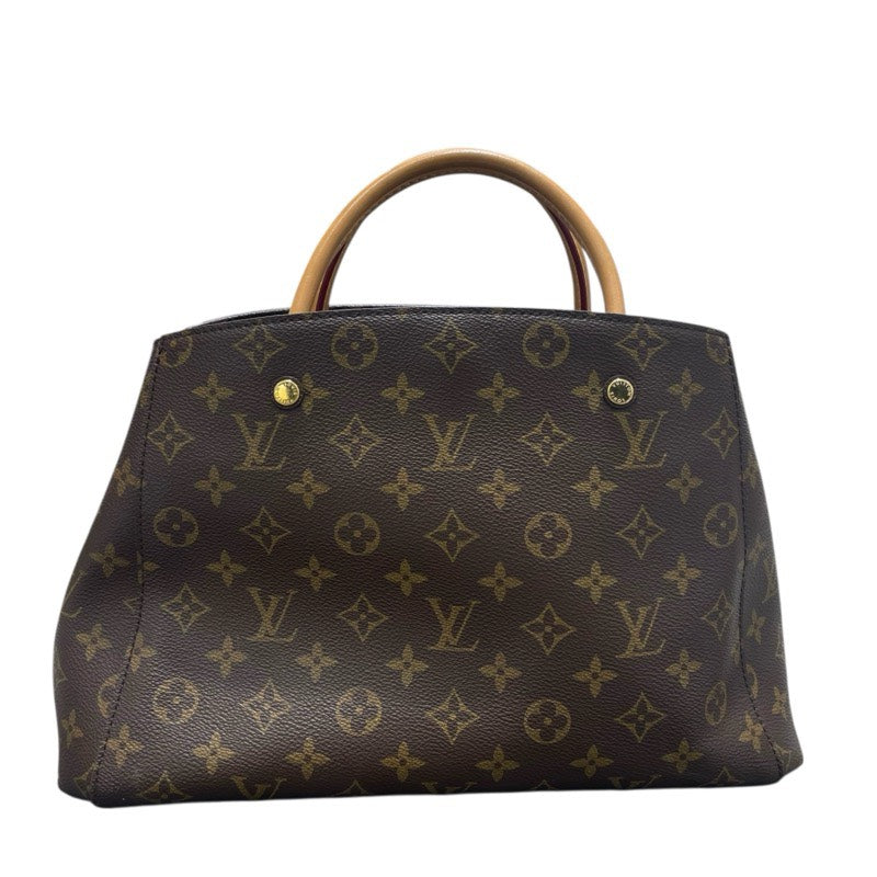 ルイ・ヴィトン LOUIS VUITTON モンテーニュMM M41056 ブラウン モノグラム レディース ハンドバッグ