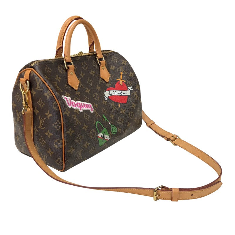 ルイ・ヴィトン LOUIS VUITTON モノグラム・パッチーズ スピーディバンドリエール30 M43989 モノグラム モノグラムキャンバス レディース ハンドバッグ