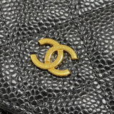 シャネル CHANEL マトラッセ チェーンウォレット AP0250 ブラック ゴールド金具 キャビアスキン レディース ショルダーバッグ クラッチバッグ
